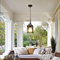 Plafonnier extérieur noir élégant avec abat-jour en verre transparent | Marco Lucetti