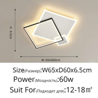 Plafonnier Fer Forgé Acrylique Moderne LED pour Salon Salle à Manger Chambre & Allée | Marco Lucetti
