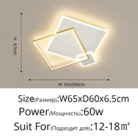 Plafonnier Fer Forgé Acrylique Moderne LED pour Salon Salle à Manger Chambre & Allée | Marco Lucetti