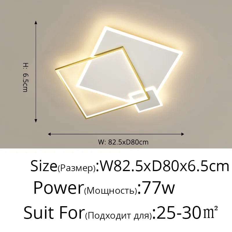 Plafonnier Fer Forgé Acrylique Moderne LED pour Salon Salle à Manger Chambre & Allée | Marco Lucetti
