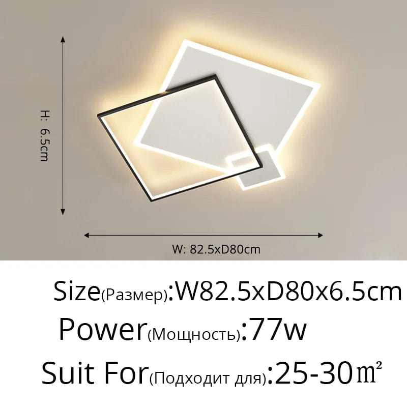 Plafonnier Fer Forgé Acrylique Moderne LED pour Salon Salle à Manger Chambre & Allée | Marco Lucetti