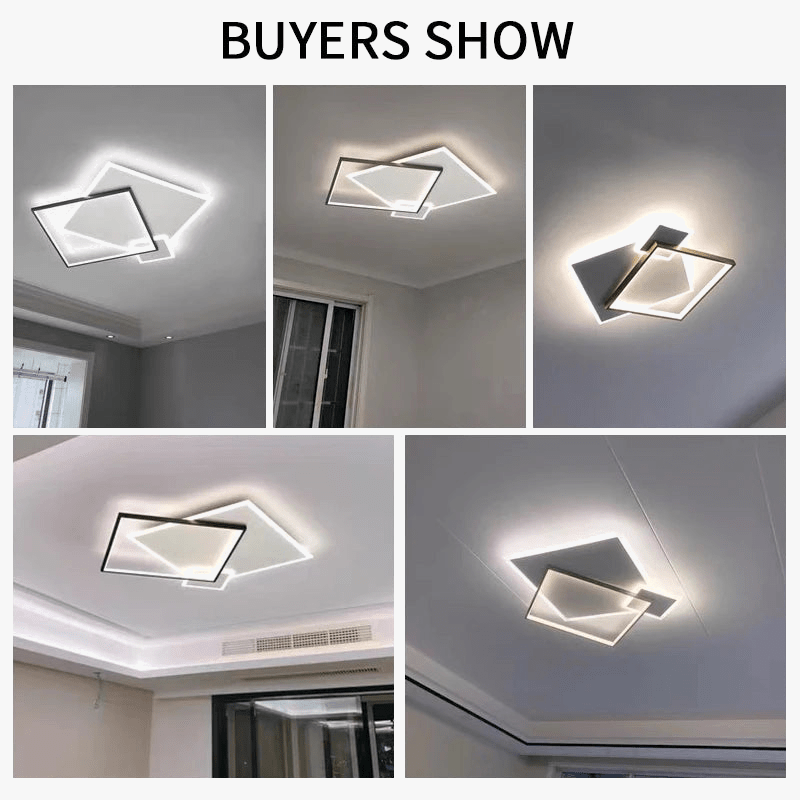 Plafonnier Fer Forgé Acrylique Moderne LED pour Salon Salle à Manger Chambre & Allée | Marco Lucetti