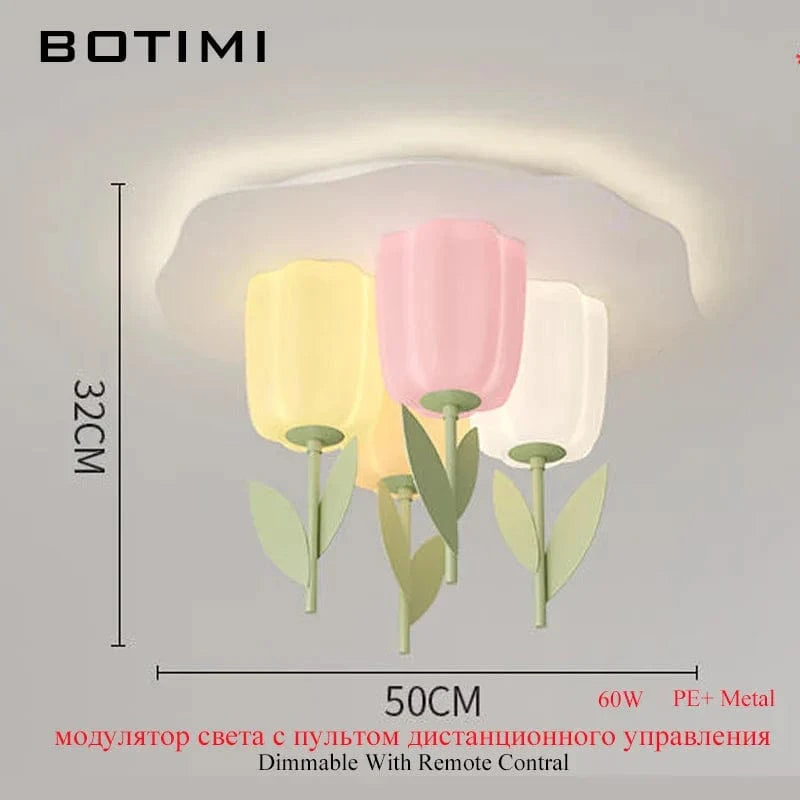 Plafonnier Fleurs Art Déco Romantique | Marco Lucetti Fleurs colorées