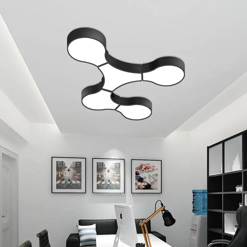 Plafonnier Géométrie Moderne ADN LED - Éclairage Design pour Salon, Chambre, Bureau, Café & Bar | Marco Lucetti