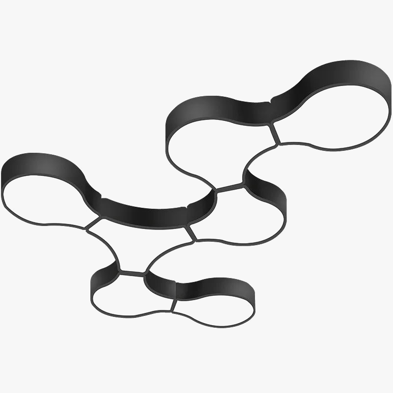 Plafonnier Géométrie Moderne ADN LED - Éclairage Design pour Salon, Chambre, Bureau, Café & Bar | Marco Lucetti