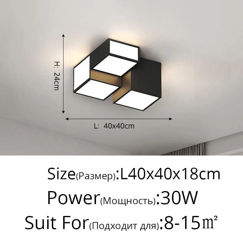 Plafonnier Gradation à Distance Noir Blanc - Éclairage Intérieur Modernisé | Marco Lucetti