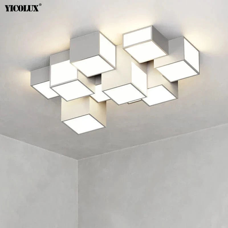 Plafonnier Gradation à Distance Noir Blanc - Éclairage Intérieur Modernisé | Marco Lucetti