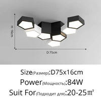 Plafonnier Gradation à Distance Noir Blanc - Éclairage Intérieur Modernisé | Marco Lucetti C 7Heads 75cm / White / Brightness Dimmable