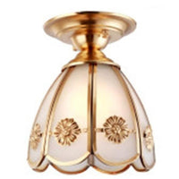 Plafonnier Guest en métal doré style rustique | Marco Lucetti C