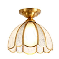 Plafonnier Guest en métal doré style rustique | Marco Lucetti D