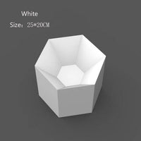 Plafonnier HexaColor Geometric | Marco Lucetti Blanc - 25 x 20cm