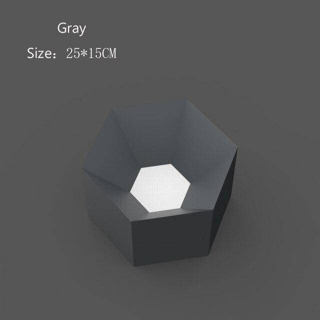 Plafonnier HexaColor Geometric | Marco Lucetti Gris - 25 x 15cm