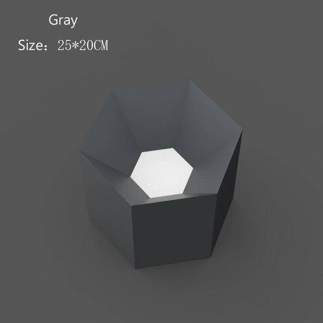 Plafonnier HexaColor Geometric | Marco Lucetti Gris - 25 x 20cm