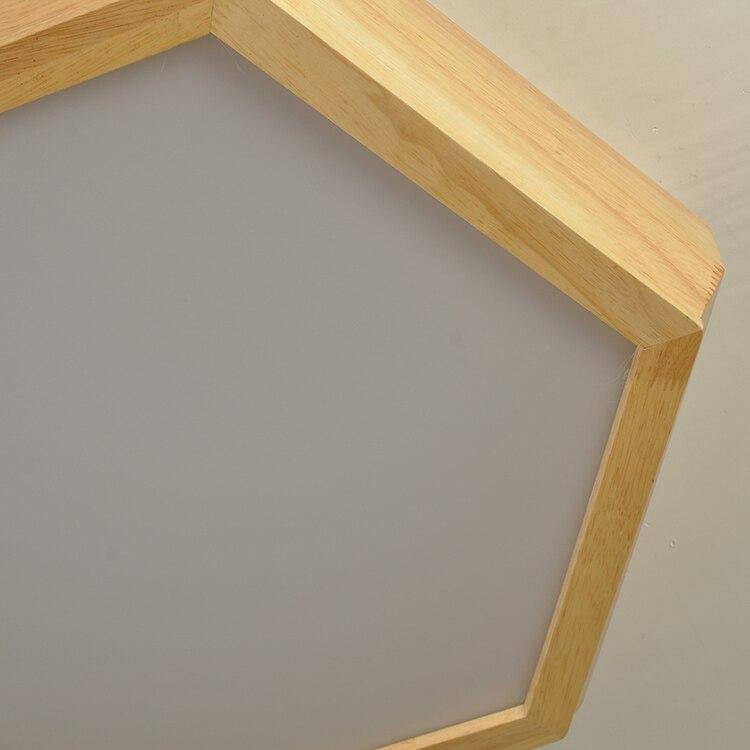 Plafonnier hexagonal Hill en bois. | Marco Lucetti