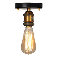 Plafonnier industriel LED Doré & Noir ajustable | Marco Lucetti A