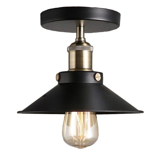 Plafonnier industriel LED Doré & Noir ajustable | Marco Lucetti B