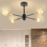 Plafonnier Industriel Moderne 4/6 têtes Rétro Lustre Lampe - Luminaria Lamparas | Marco Lucetti