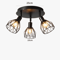 Plafonnier Industriel Pivotant Créatif Nordique en Fer et Lumière | Marco Lucetti