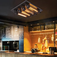 Plafonnier industriel rétro vintage pour café - Montage en surface | Marco Lucetti