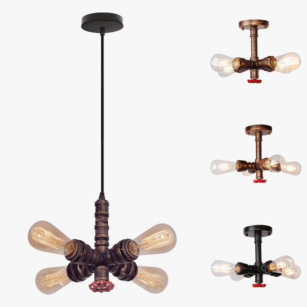 Plafonnier Industriel Rétro "WaterPipe" | Marco Lucetti