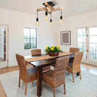 Plafonnier Industriel Vintage 4 Têtes - Luminaire Suspendu | Marco Lucetti