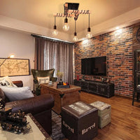 Plafonnier Industriel Vintage 4 Têtes - Luminaire Suspendu | Marco Lucetti