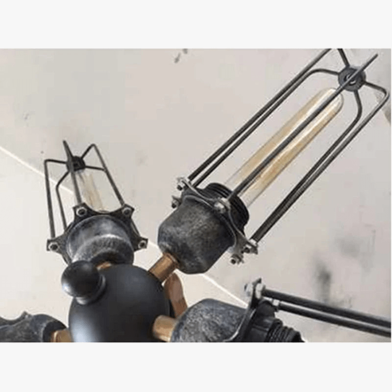 Plafonnier industriel Vintage - Cage métallique | Marco Lucetti