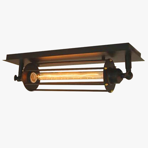 Plafonnier industriel vintage : un éclairage rétro LED pour une ambiance loft américain.