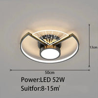 Plafonnier Intelligent LED pour Salon Restaurant Moderne | Marco Lucetti 50 cm 1 / Gradation avec télécommande