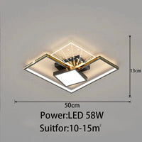 Plafonnier Intelligent LED pour Salon Restaurant Moderne | Marco Lucetti 50 cm / Gradation avec télécommande