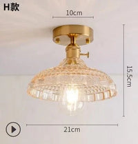 Plafonnier Japonais en Verre Unique | Marco Lucetti H