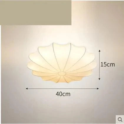Plafonnier japonais minimalist. | Marco Lucetti Lumière jaune 40 cm