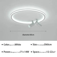 Plafonnier LED à spots modernes | Marco Lucetti Blanc 60cm / Blanc chaud (pas de RC)