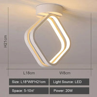 Plafonnier LED Ambiance Maison - Éclairage Chaud & Froid | Marco Lucetti Modèle 3 Blanc / Blanc chaud