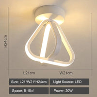 Plafonnier LED Ambiance Maison - Éclairage Chaud & Froid | Marco Lucetti Modèle 4 Blanc / Blanc chaud