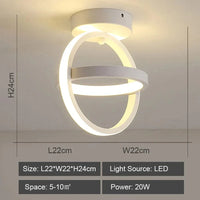 Plafonnier LED Ambiance Maison - Éclairage Chaud & Froid | Marco Lucetti Modèle 5 Blanc / Blanc chaud