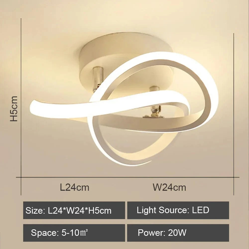 Plafonnier LED Ambiance Maison - Éclairage Chaud & Froid | Marco Lucetti Modèle 9 Blanc / Blanc chaud