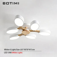 Plafonnier LED "Arbre Gris" | Marco Lucetti Blanc 6-lumière blanche