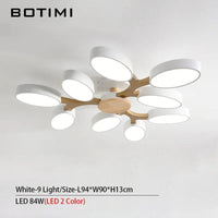 Plafonnier LED "Arbre Gris" | Marco Lucetti Blanc 9 LED 2 couleurs