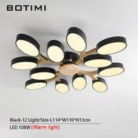 Plafonnier LED "Arbre Gris" | Marco Lucetti Lumière noire 12-chaude