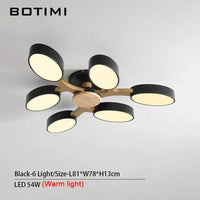 Plafonnier LED "Arbre Gris" | Marco Lucetti Lumière noire 6-chaude