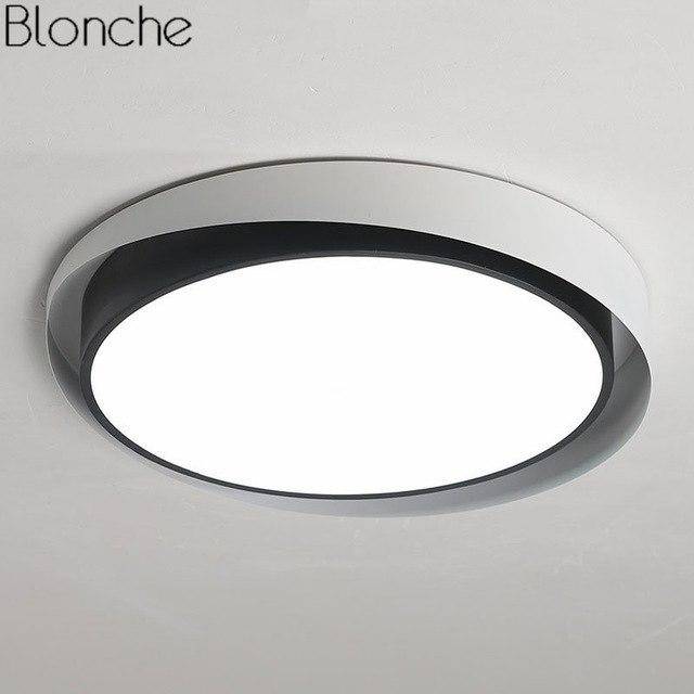 Plafonnier LED Arrondi Art Design | Marco Lucetti Blanc et noir / 40cm / Froide