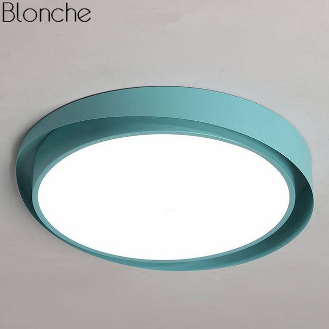 Plafonnier LED Arrondi Art Design | Marco Lucetti Bleu / 40cm / Froide