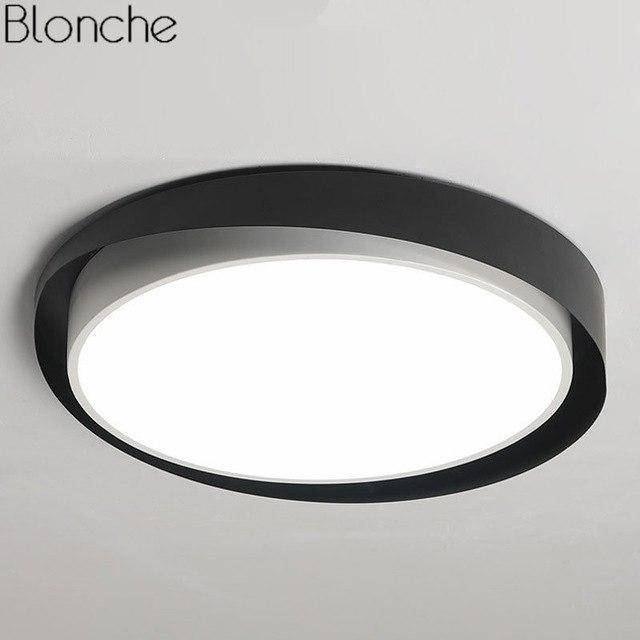 Plafonnier LED Arrondi Art Design | Marco Lucetti Noir et blanc / 40cm / Froide