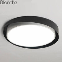 Plafonnier LED Arrondi Art Design | Marco Lucetti Noir et blanc / 40cm / Froide