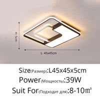 Plafonnier LED Art Déco Géométrique de Luxe pour Éclairage Intérieur | Marco Lucetti