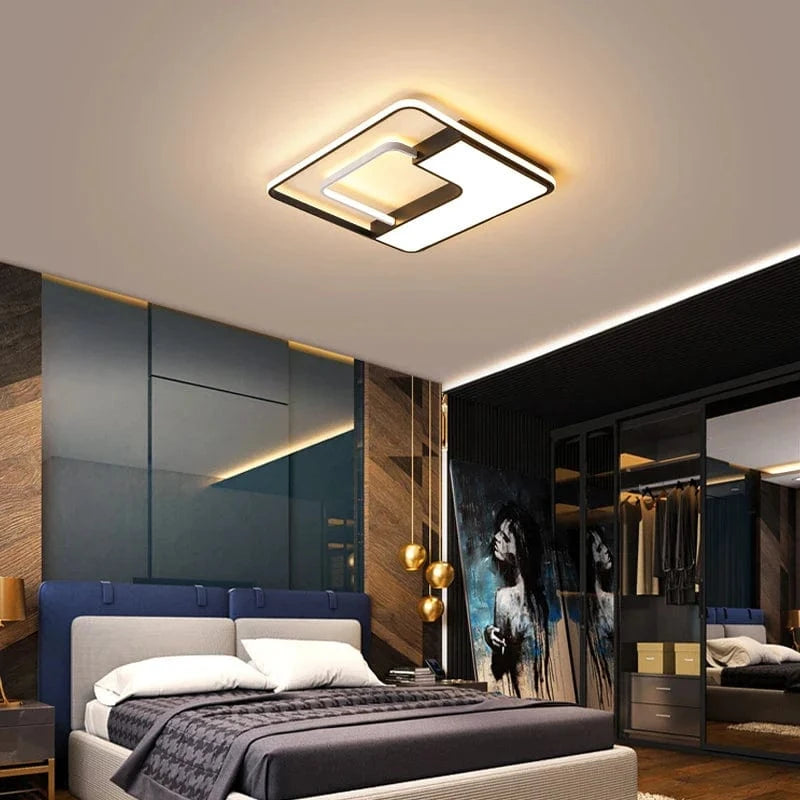 Plafonnier LED Art Déco Géométrique de Luxe pour Éclairage Intérieur | Marco Lucetti