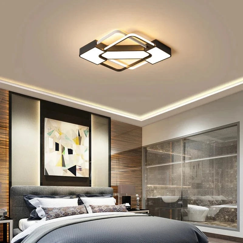 Plafonnier LED Art Déco Géométrique de Luxe pour Éclairage Intérieur | Marco Lucetti