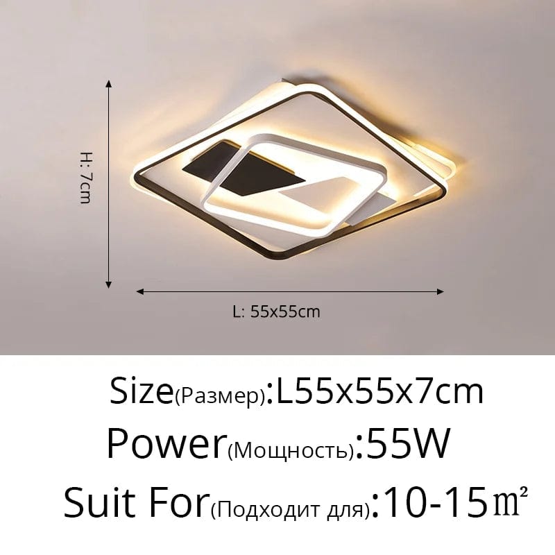 Plafonnier LED Art Déco Géométrique Luxe pour Éclairage Intérieur - Exclusive Collection | Marco Lucetti