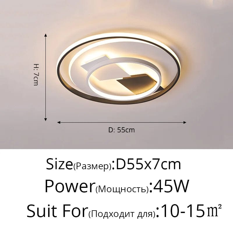 Plafonnier LED Art Déco Géométrique Luxe pour Éclairage Intérieur - Exclusive Collection | Marco Lucetti